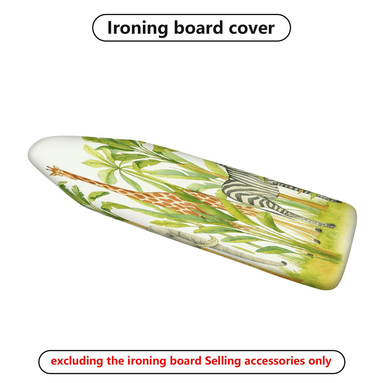 1-Piece Jungle Animal Zebra Giraffe  Ironing Board Cover, Universal Size, Without Board