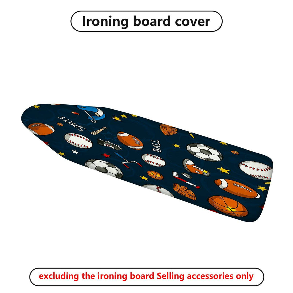 1-Piece Sports Balls Stars  Ironing Board Cover, Universal Size, Without Board