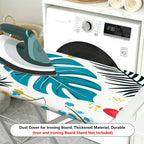 1-Piece Floral Tropical Leaf Pattern Colorful  Ironing Board Cover, Universal Size, Without Board