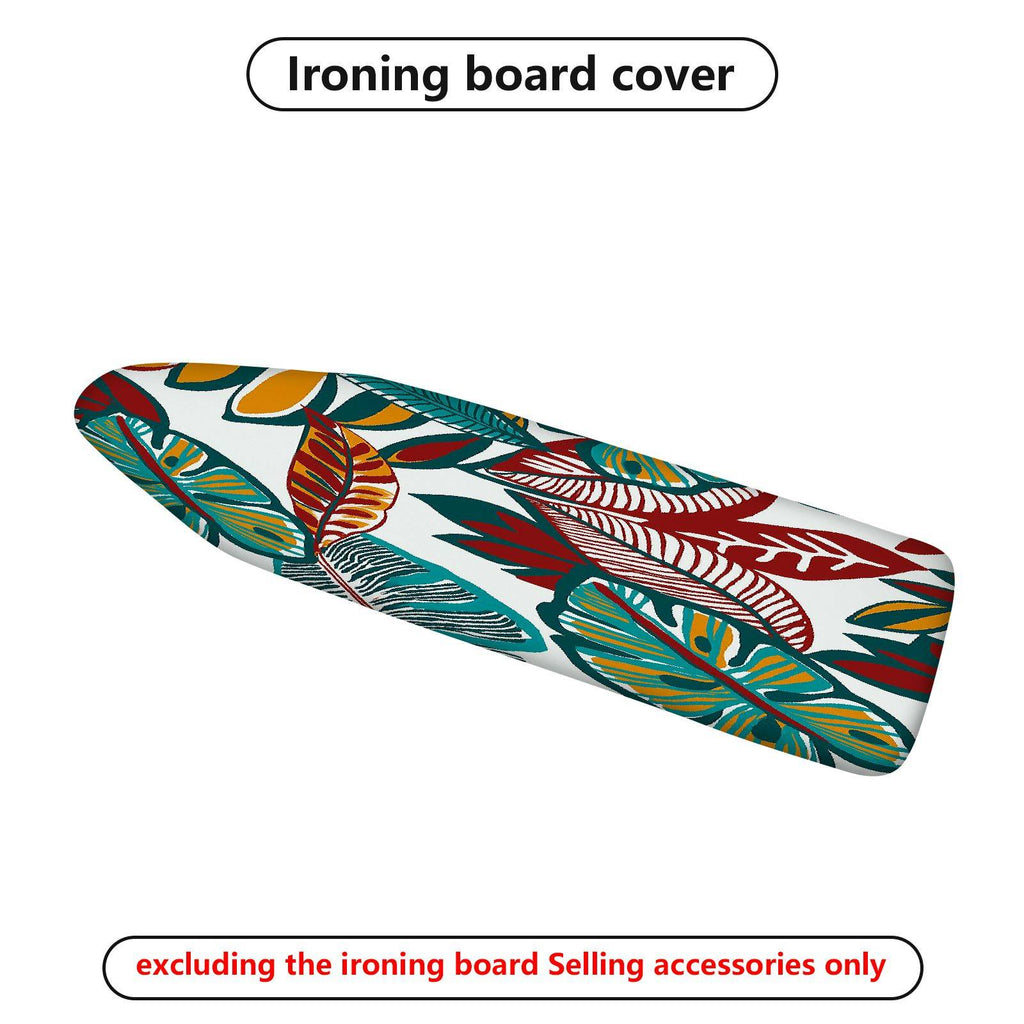1-Piece Leaves Floral Tropical  Ironing Board Cover, Universal Size, Without Board