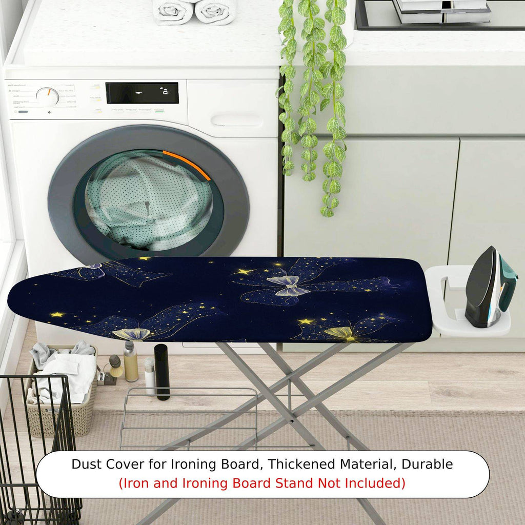 1-Piece Starry Ribbon Twinkle Blue  Ironing Board Cover, Universal Size, Without Board