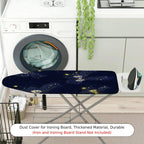 1-Piece Starry Ribbon Twinkle Blue  Ironing Board Cover, Universal Size, Without Board