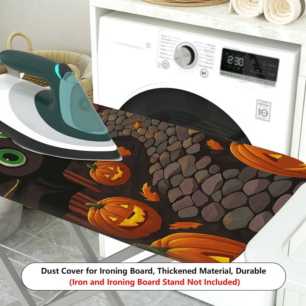 1-Piece Halloween Pumpkin Cat  Ironing Board Cover, Universal Size, Without Board
