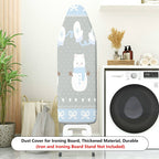 1-Piece Snowflake Mittens Cat  Ironing Board Cover, Universal Size, Without Board