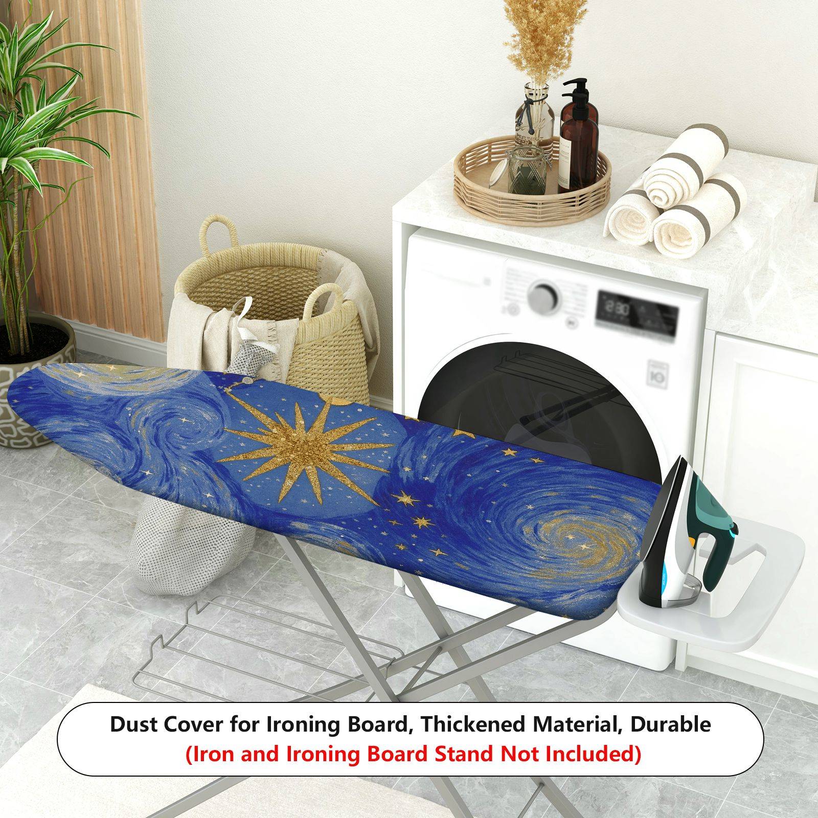 1-Piece Starry Night Galaxy Sky  Ironing Board Cover, Universal Size, Without Board