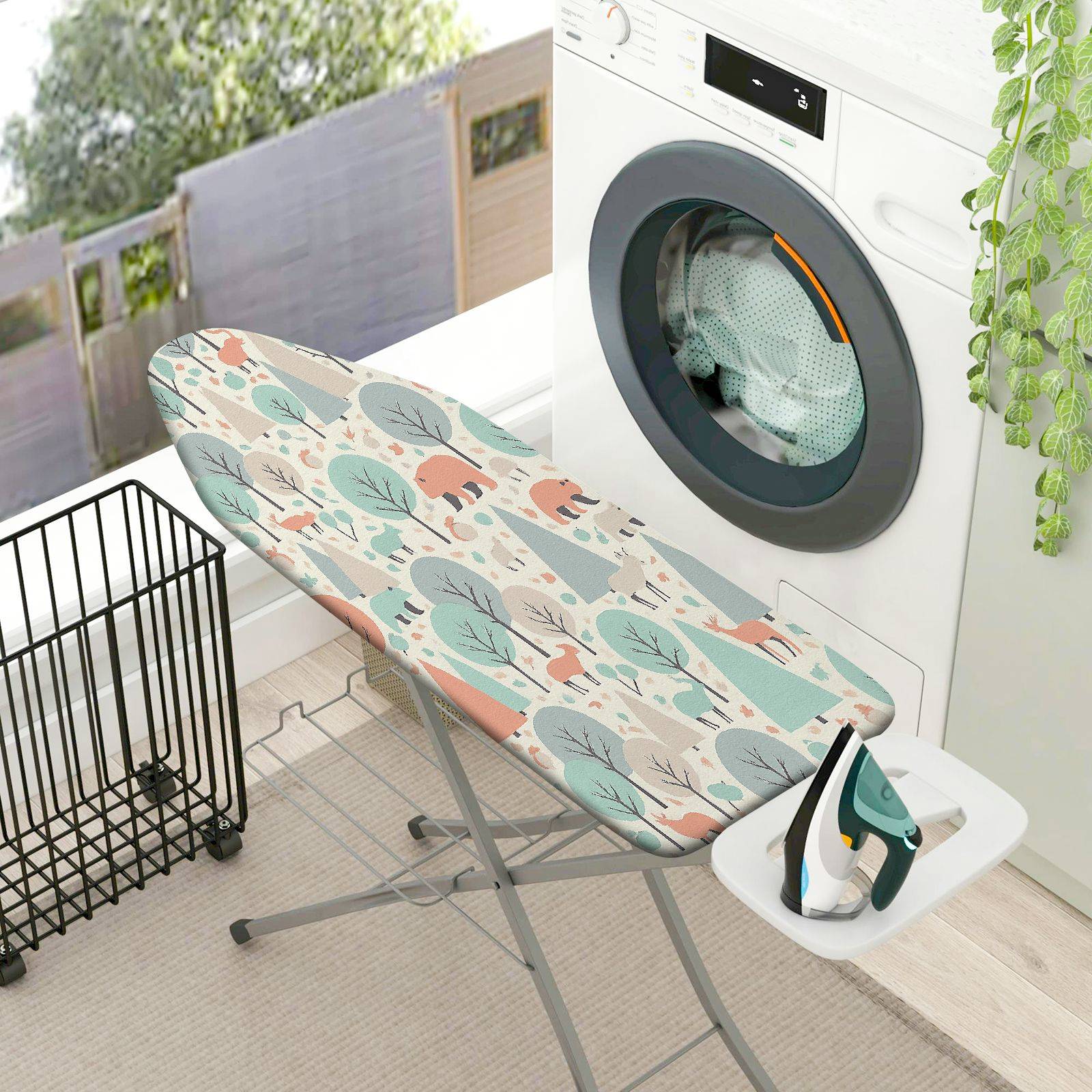 1-Piece Animal Leaf Geometric  Ironing Board Cover, Universal Size, Without Board