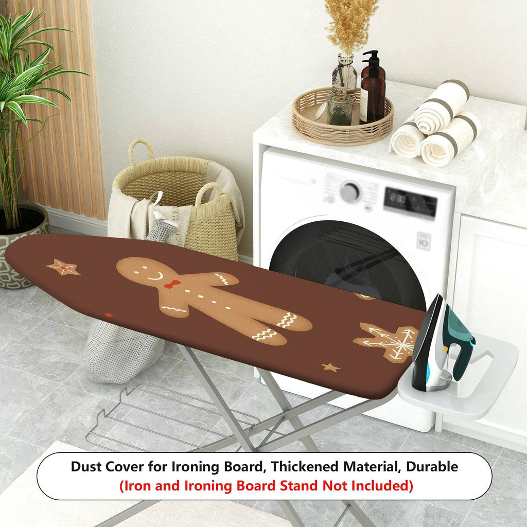 1-Piece Gingerbread Star Christmas  Ironing Board Cover, Universal Size, Without Board