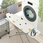 1-Piece Star Black Gold  Ironing Board Cover, Universal Size, Without Board