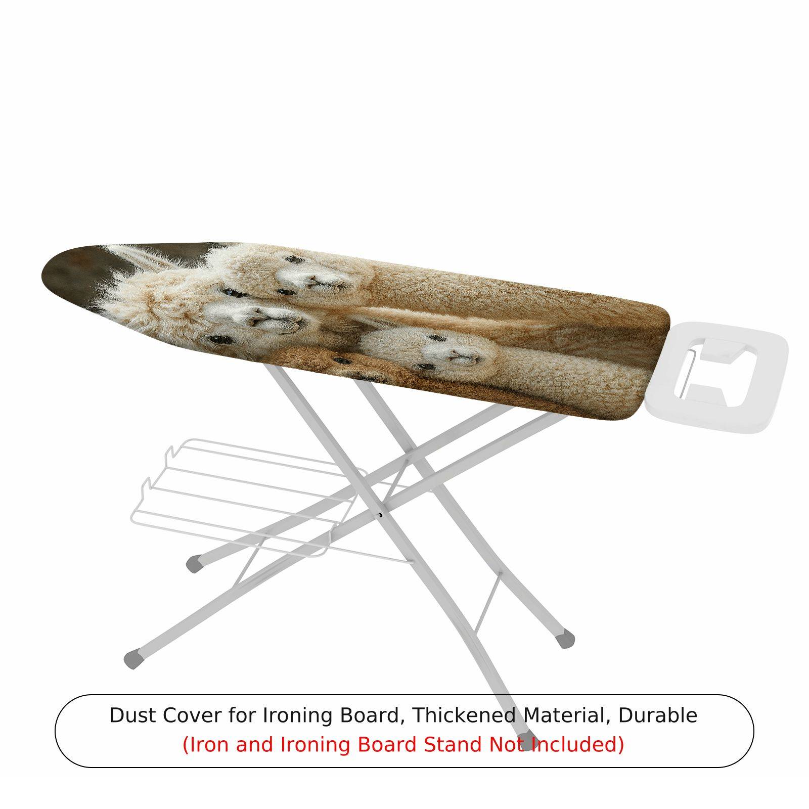 1-Piece Animal Print Cute Alpaca Family  Ironing Board Cover, Universal Size, Without Board