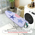 1-Piece Starfish Shell Nautical  Ironing Board Cover, Universal Size, Without Board