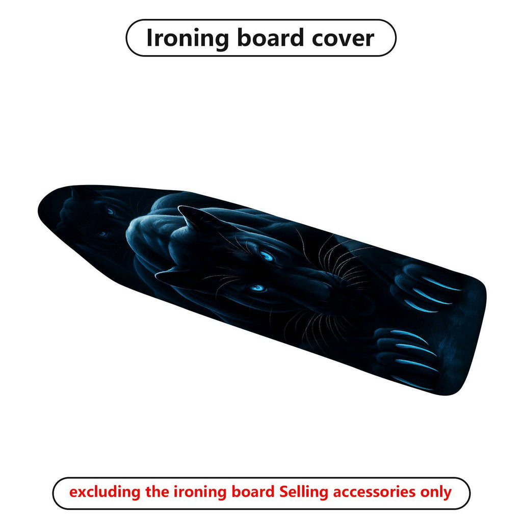 1-Piece Black Panther Animal Dark  Ironing Board Cover, Universal Size, Without Board
