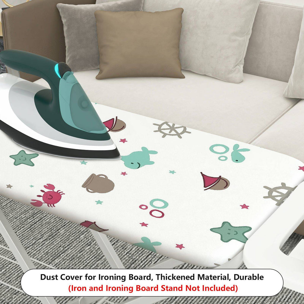 1-Piece Nautical Sea Creatures Starfish  Ironing Board Cover, Universal Size, Without Board