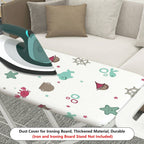 1-Piece Nautical Sea Creatures Starfish  Ironing Board Cover, Universal Size, Without Board