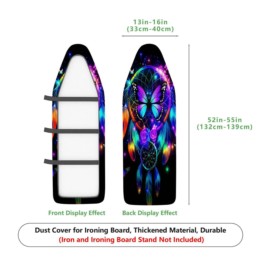1-Piece Dreamcatcher Butterfly Colorful  Ironing Board Cover, Universal Size, Without Board