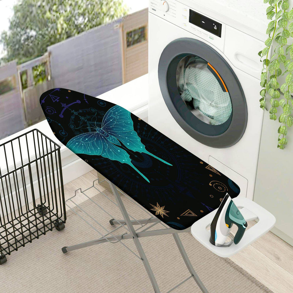 1-Piece Butterfly Starry Night Blue  Ironing Board Cover, Universal Size, Without Board
