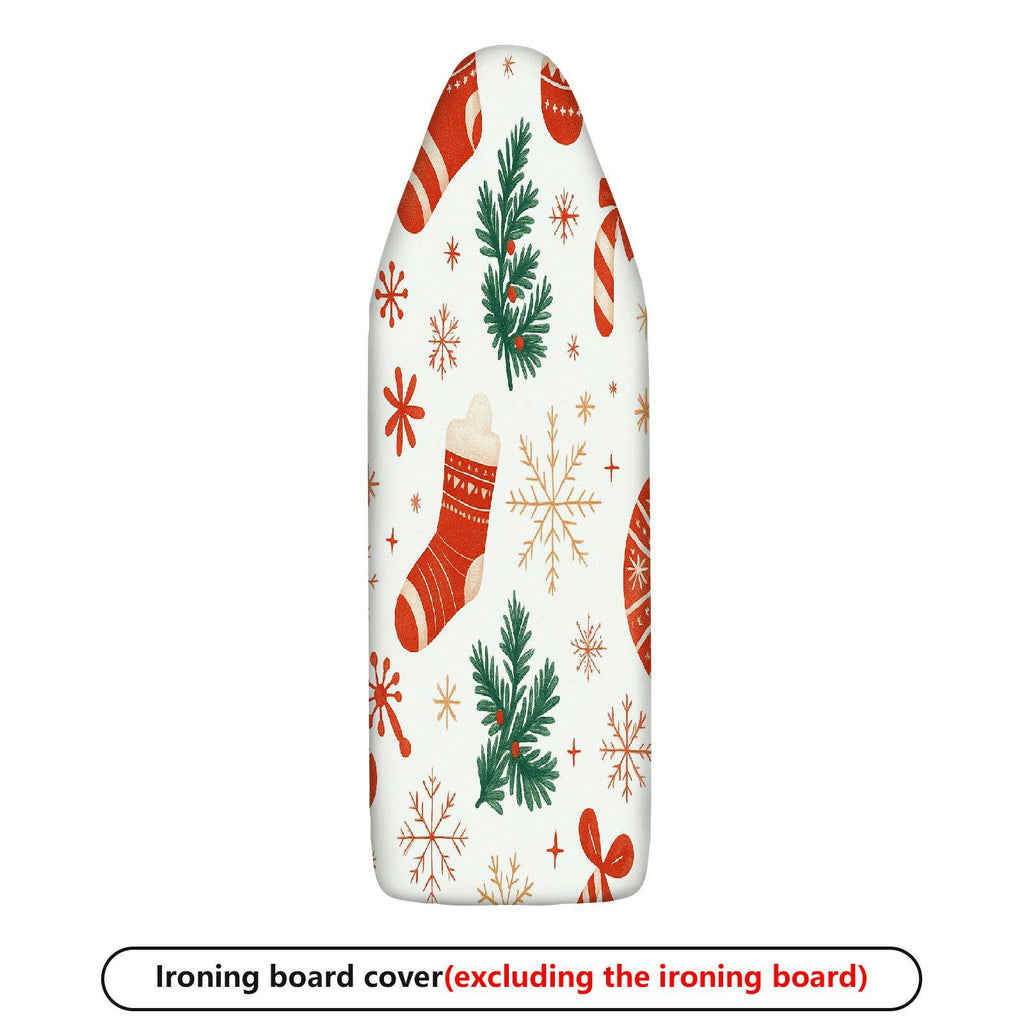 1-Piece Christmas Stocking Tree Snowflake  Ironing Board Cover, Universal Size, Without Board