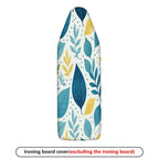 1-Piece Tropical Leaves Pattern Decorative Pastel Blue  Ironing Board Cover, Universal Size, Without Board