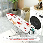 1-Piece Christmas Reindeer Santa  Ironing Board Cover, Universal Size, Without Board