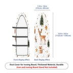 1-Piece Christmas Deer Tree Gift  Ironing Board Cover, Universal Size, Without Board