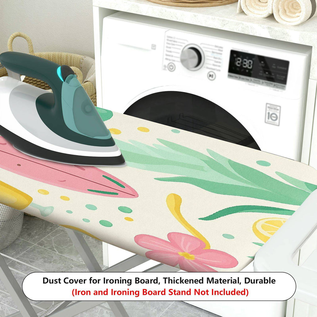 1-Piece Tropical Floral Surf  Ironing Board Cover, Universal Size, Without Board