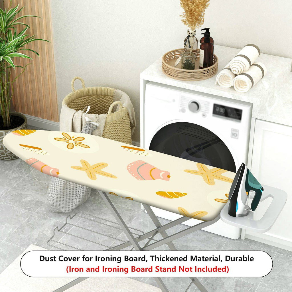 1-Piece Sea Shell Starfish Sand Dollar  Ironing Board Cover, Universal Size, Without Board
