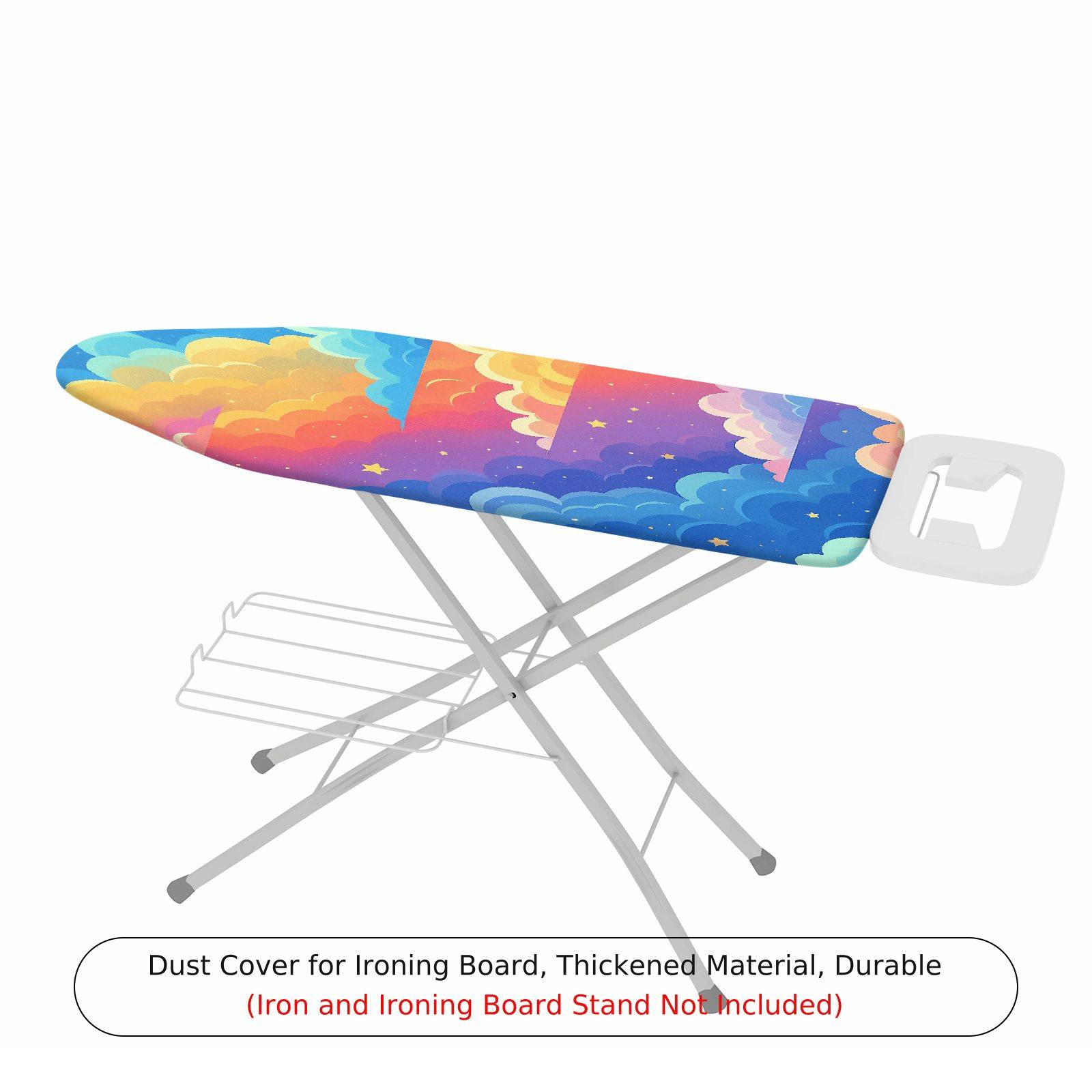 1-Piece Rainbow Cloud Star  Ironing Board Cover, Universal Size, Without Board