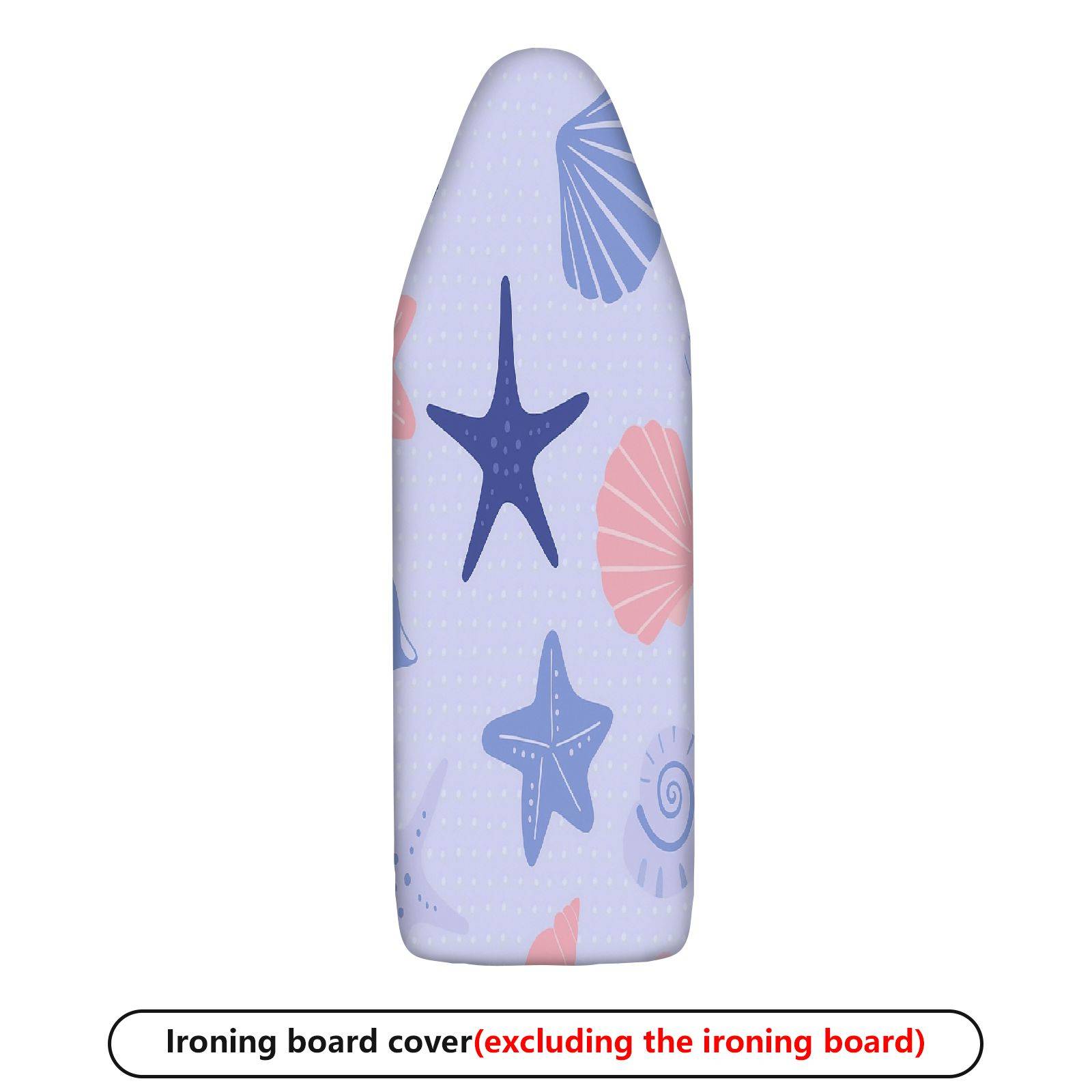 1-Piece Starfish Shell Nautical  Ironing Board Cover, Universal Size, Without Board