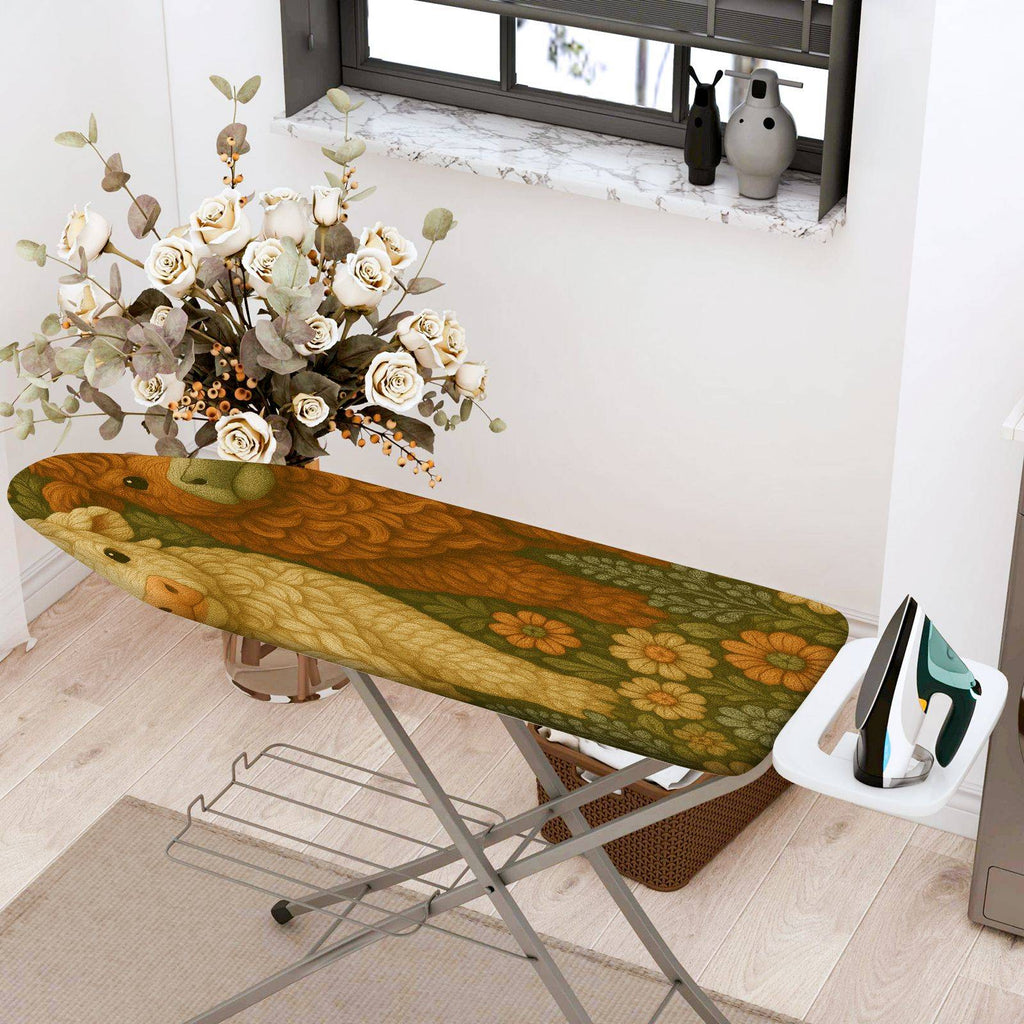 1-Piece Floral Animal Pastoral  Ironing Board Cover, Universal Size, Without Board