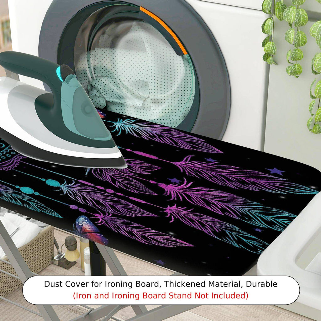 1-Piece Butterfly Dreamcatcher Feathers  Ironing Board Cover, Universal Size, Without Board