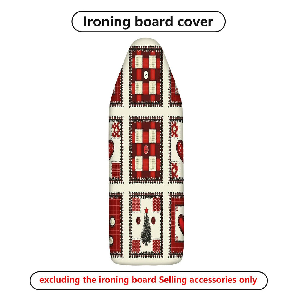 1-Piece Christmas Tree Button Heart  Ironing Board Cover, Universal Size, Without Board