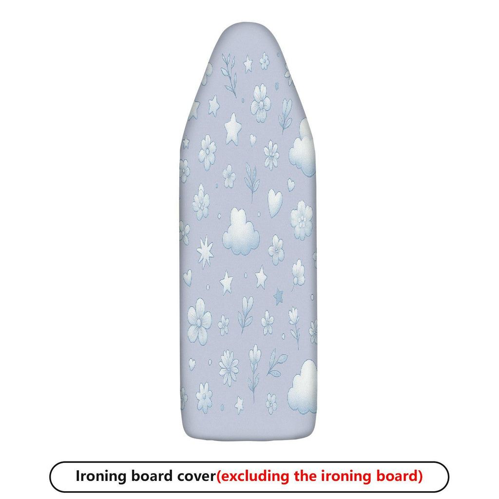 1-Piece Floral Clouds Stars  Ironing Board Cover, Universal Size, Without Board