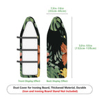 1-Piece Floral Jungle Tropical  Ironing Board Cover, Universal Size, Without Board