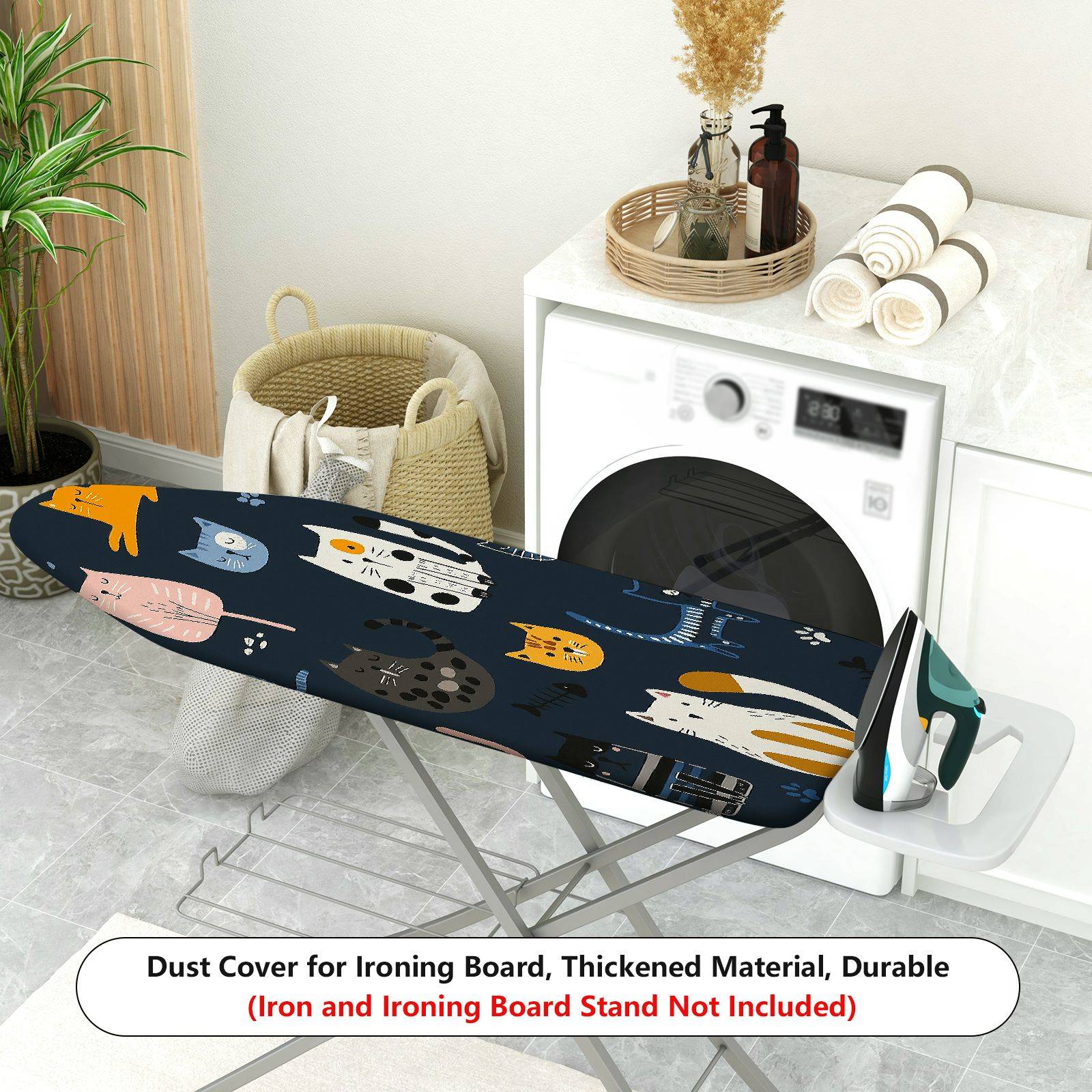 1-Piece Cat Animal  Ironing Board Cover, Universal Size, Without Board