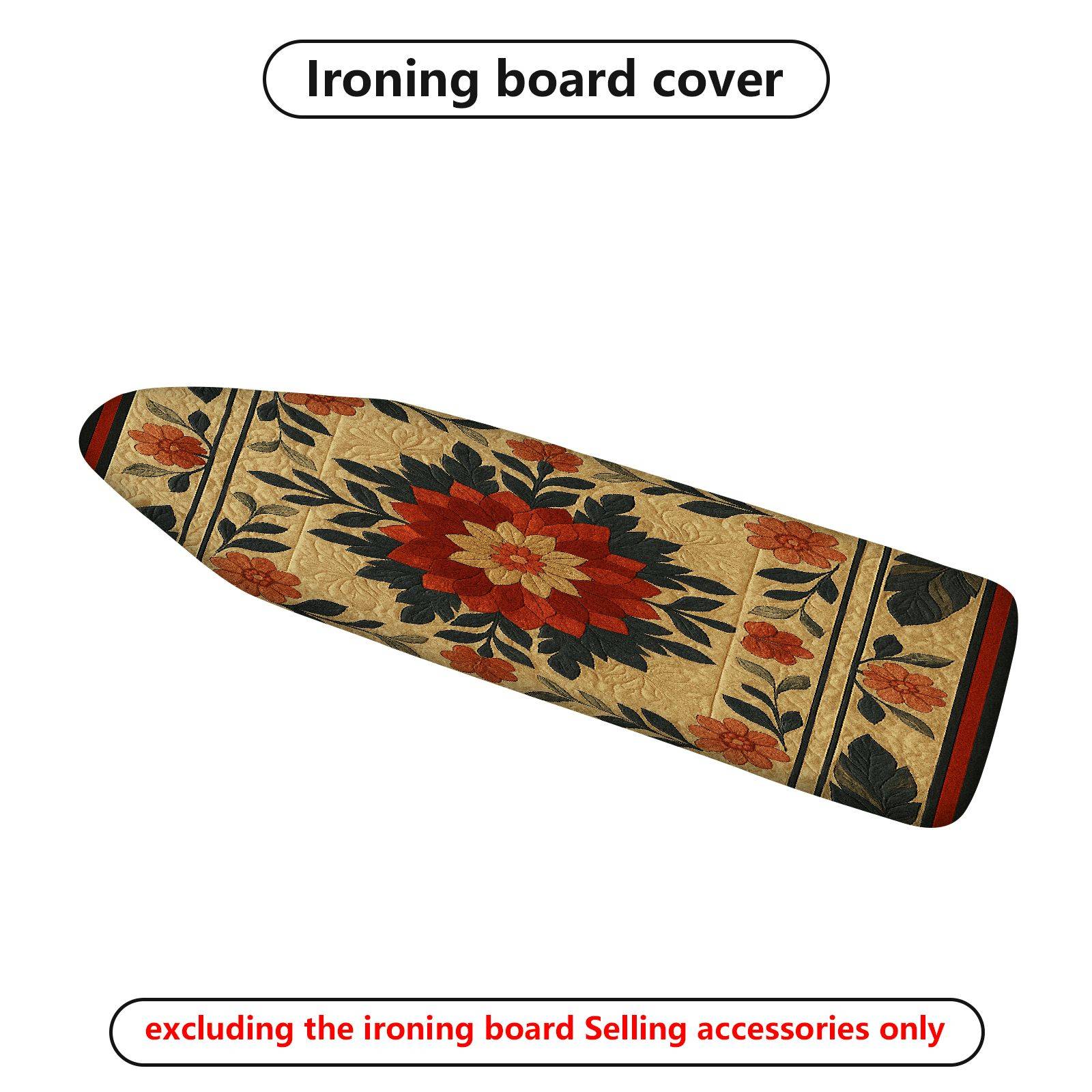 1-Piece Floral Retro Geometric  Ironing Board Cover, Universal Size, Without Board