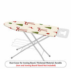 1-Piece Christmas Deer Tree Bow  Ironing Board Cover, Universal Size, Without Board