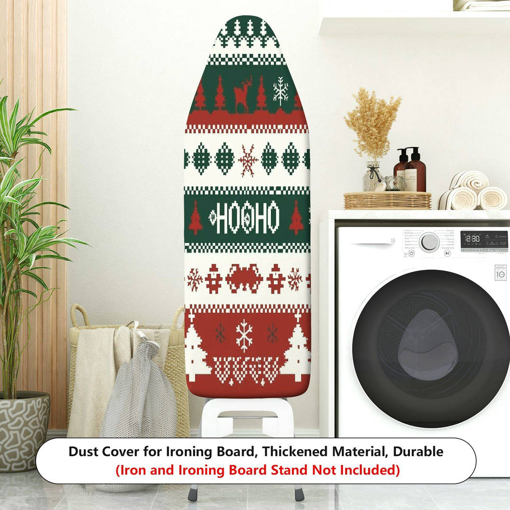1-Piece Reindeer Christmas Snowflake  Ironing Board Cover, Universal Size, Without Board