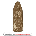 1-Piece Gingerbread Christmas Tree Cinnamon  Ironing Board Cover, Universal Size, Without Board