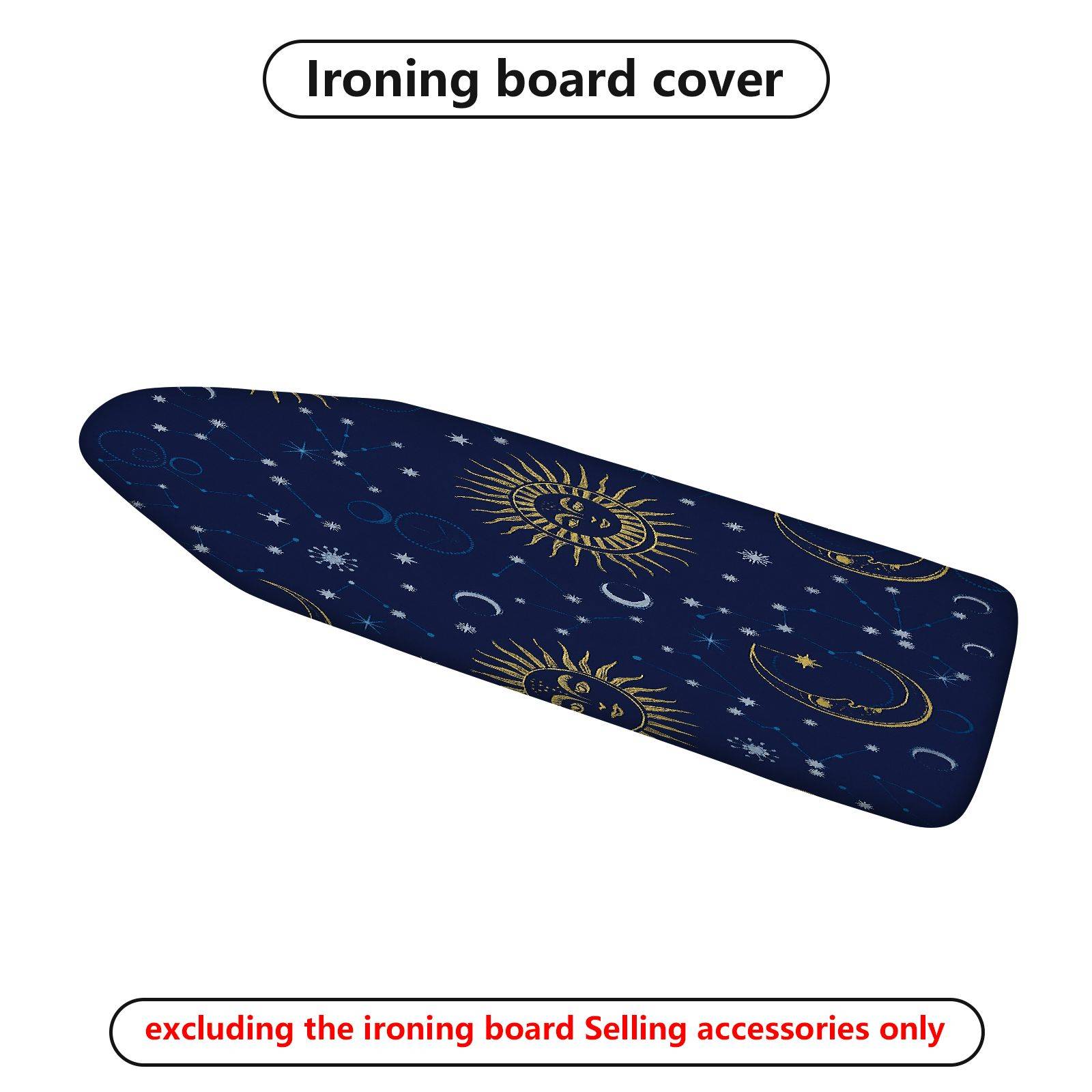 1-Piece Sun Moon Stars  Ironing Board Cover, Universal Size, Without Board