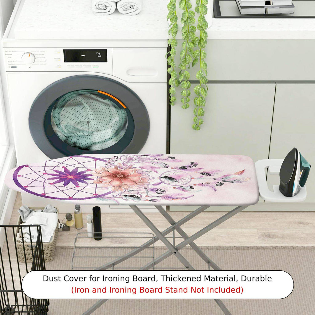 1-Piece Dreamcatcher Flower Feather  Ironing Board Cover, Universal Size, Without Board