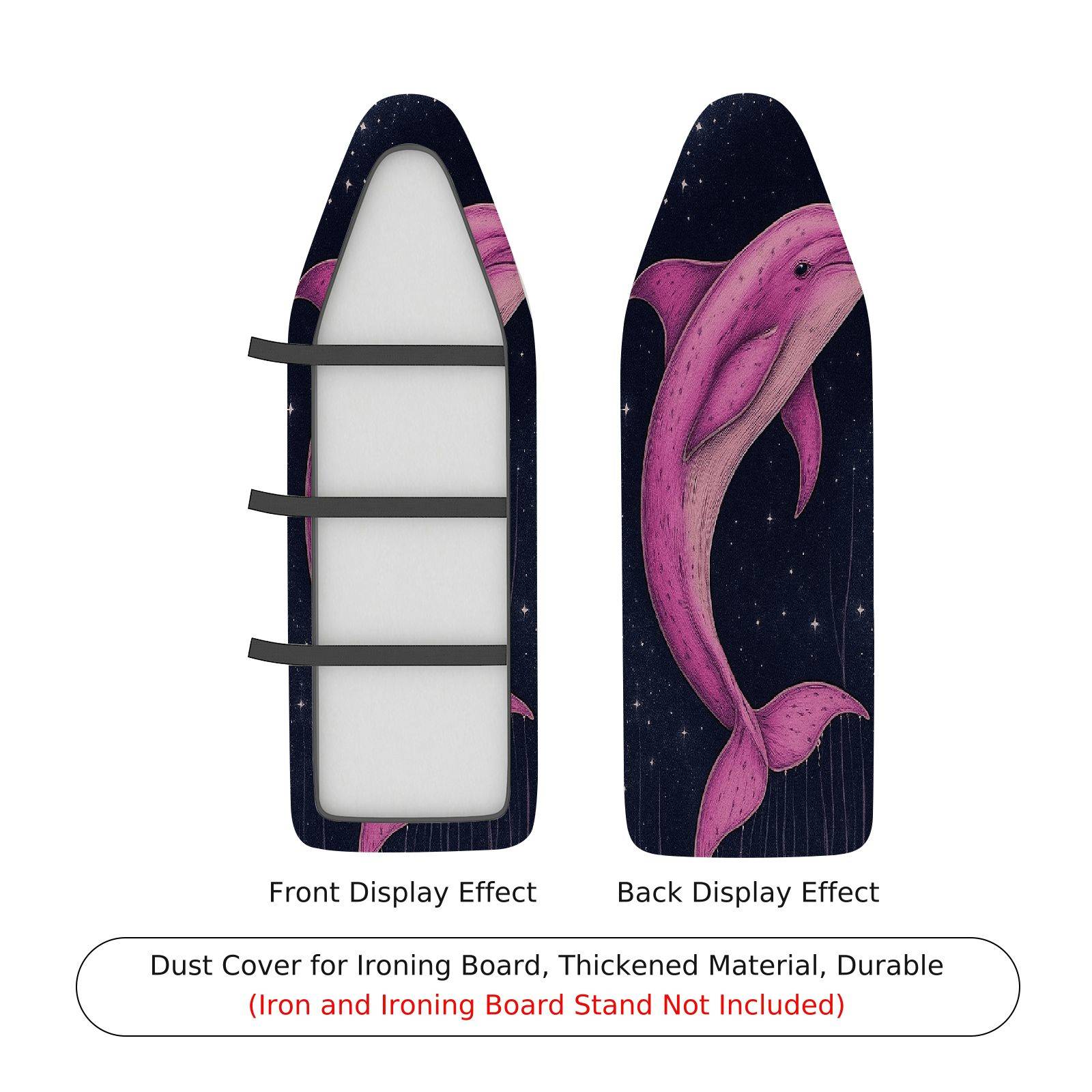 1-Piece Galaxy Whale Starry  Ironing Board Cover, Universal Size, Without Board