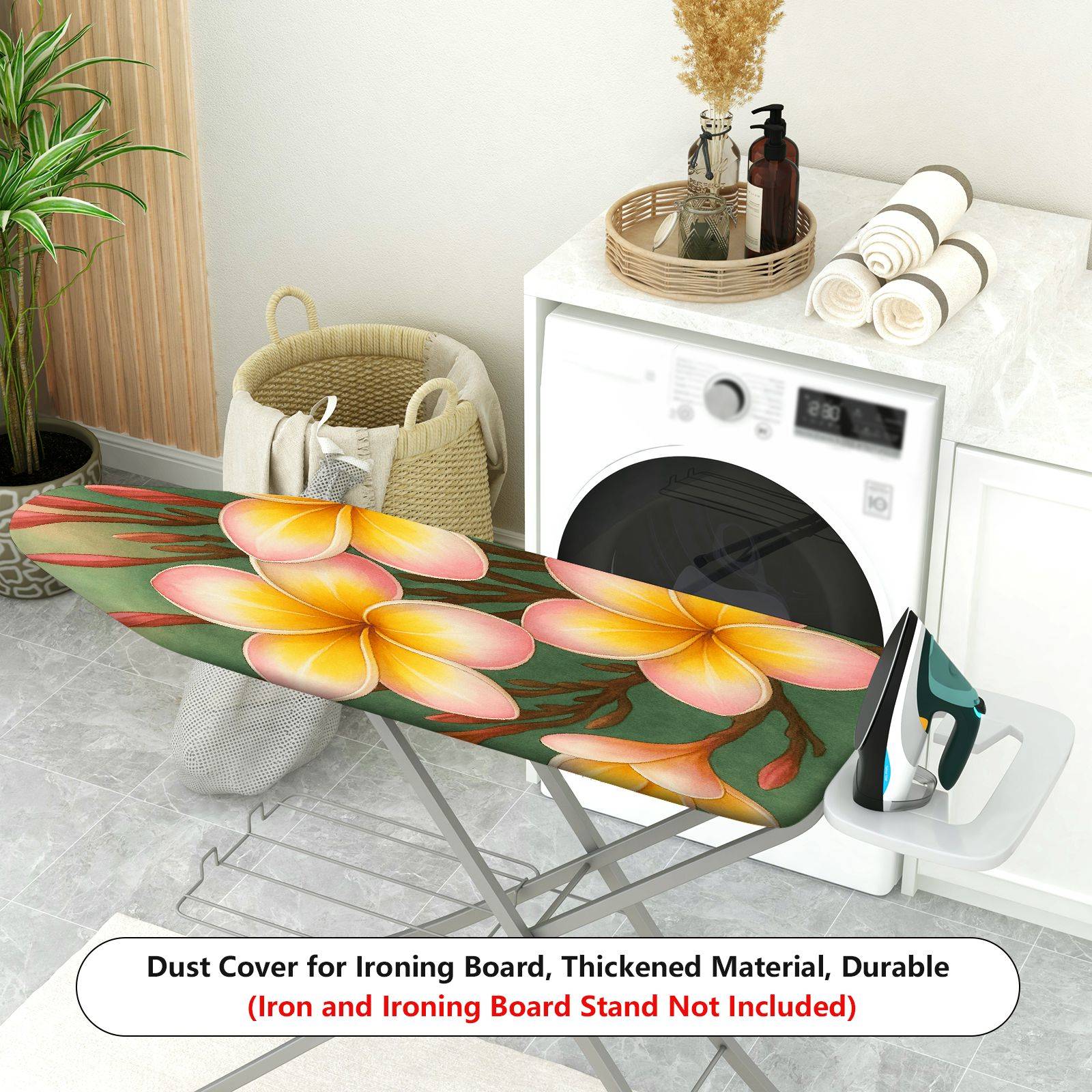 1-Piece Floral Tropical Exotic  Ironing Board Cover, Universal Size, Without Board