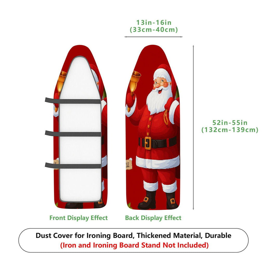 1-Piece Santa Claus Red Festive  Ironing Board Cover, Universal Size, Without Board
