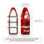 1-Piece Santa Claus Red Festive  Ironing Board Cover, Universal Size, Without Board