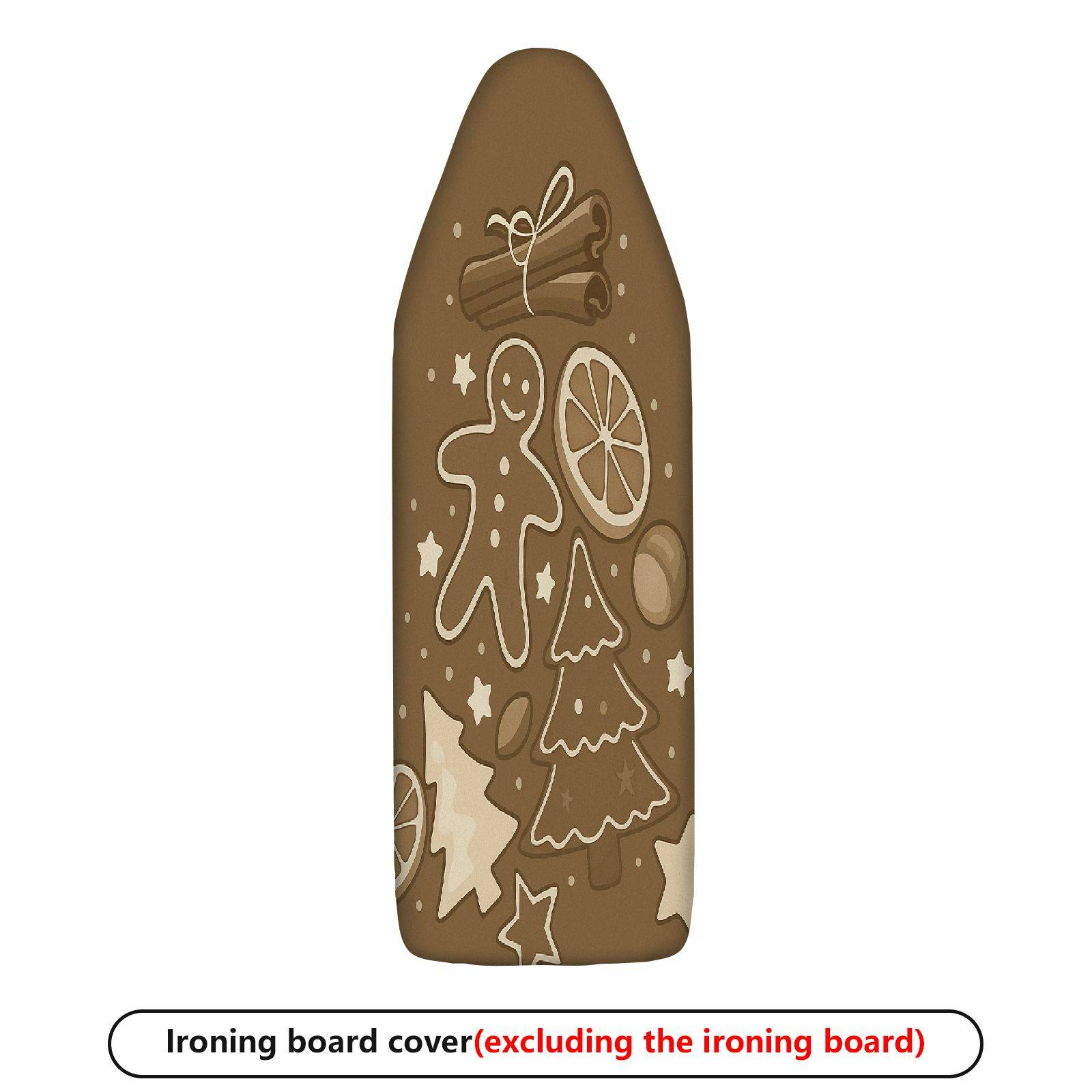 1-Piece Christmas Gingerbread Cinnamon Tree  Ironing Board Cover, Universal Size, Without Board