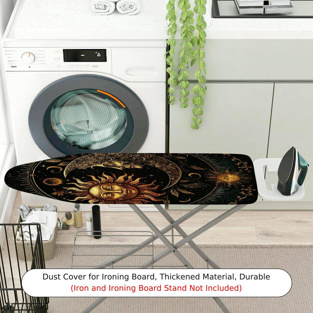 1-Piece Sun Moon Star  Ironing Board Cover, Universal Size, Without Board