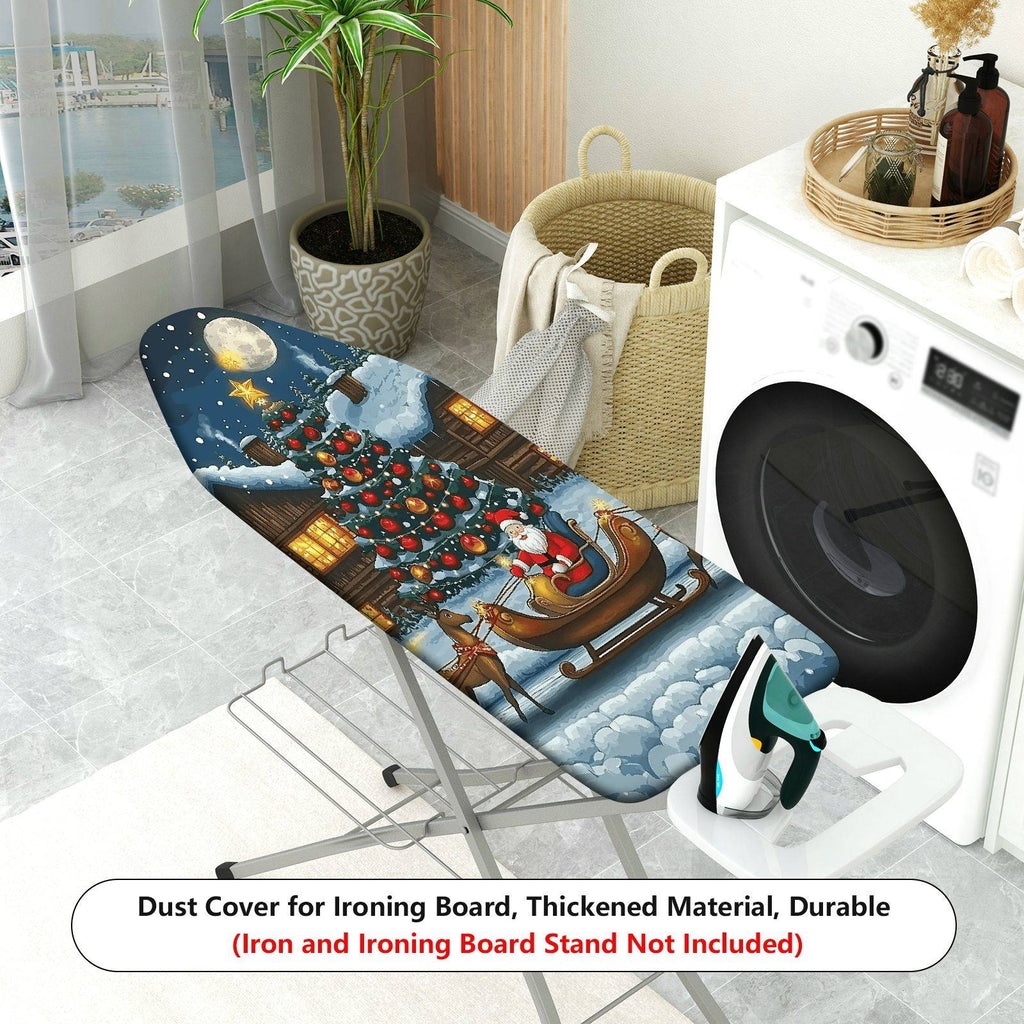 1-Piece Christmas Winter Santa  Ironing Board Cover, Universal Size, Without Board