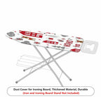 1-Piece Christmas Santa Reindeer Winter  Ironing Board Cover, Universal Size, Without Board