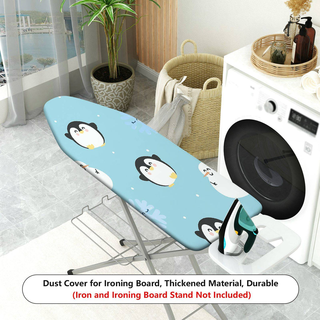 1-Piece Penguin Snowflake Snowman  Ironing Board Cover, Universal Size, Without Board