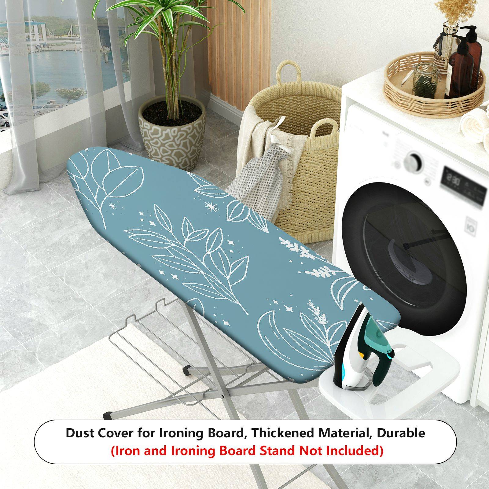 1-Piece Leaf Star Moon  Ironing Board Cover, Universal Size, Without Board