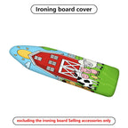 1-Piece Colorful Barn Animal Farm  Ironing Board Cover, Universal Size, Without Board